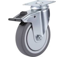 Ролик Сварком аппарат. 100мм поворот. на плат. с тормозом (1 шт.) k00002691