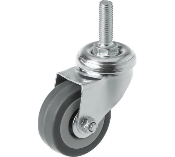 Колесо ООО ПКФ Сварком 75мм серая резина болт (70) (1 шт.) k00006537 1