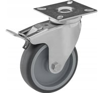 Колесо ООО ПКФ Сварком 50мм серая резина тормоз (1 шт.) k00013990