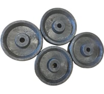 Комплект колес ОАО "ПОЛИМЕР" ф160x42x16 черное 4 шт. 7930174550144