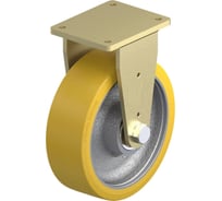 Большегрузное колесо КубаньЛитМаш с полиуретановым контактным слоем c фиксированной сварной панелью, основанием из чугуна BS-GTH 304K