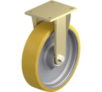 Большегрузное колесо КубаньЛитМаш с полиуретановым контактным слоем c фиксированной сварной панелью, основанием из чугуна BS-GTH 302K