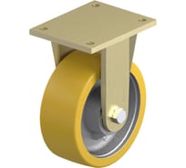 Большегрузное колесо КубаньЛитМаш с полиуретановым контактным слоем c фиксированной сварной панелью, основанием из чугуна BS-GTH 202K