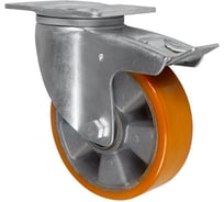 Колесная Опора поворотная с тормозом Inford E50 VABT 160 SB3