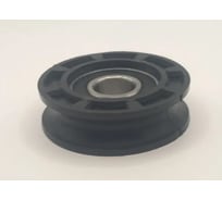 Ролик полипропиленовый РПА Ф55x16 мм, внутр. d 15 мм, (1 шт) паз полукруглый. Для троса, веревки, каната РП-118-55/16-01