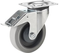 Поворотная колесная опора с площадкой с тормозом COLSON 3302-PF-100-F18