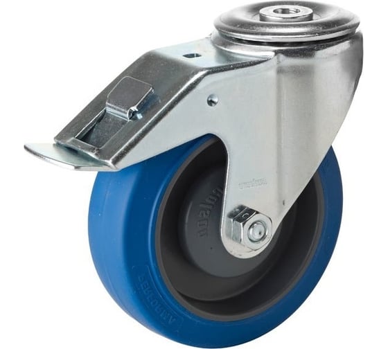 Поворотная колесная опора под болт с тормозом COLSON 3300-PR-080-F18