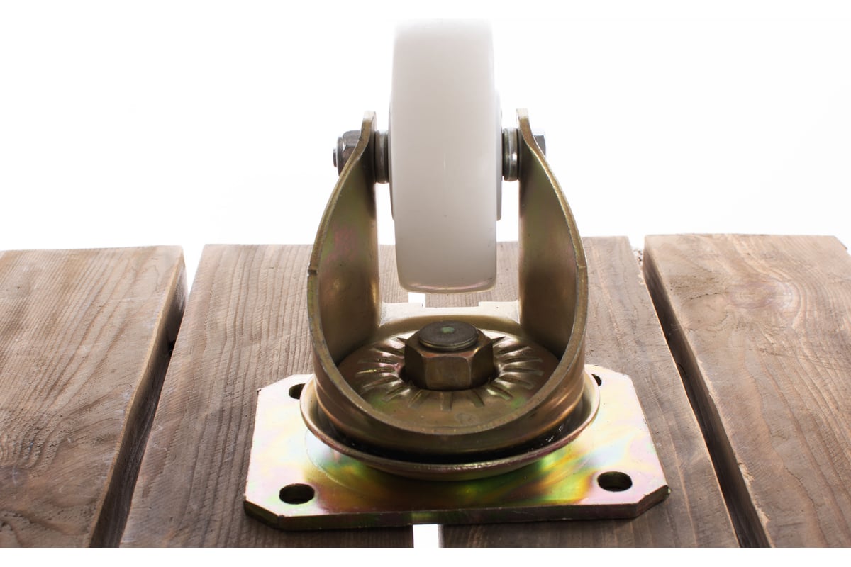 Большегрузная поворотная колесная опора с площадкой KAMA K-4102-RPR-100 ...