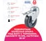 Поворотная колесная опора под болт с тормозом KAMA 1700-MTB-075-F18 2
