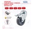 Поворотная колесная опора под болт c тормозом KAMA 1700-MTB-100-F18 2