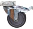 Поворотная колесная опора с площадкой, с тормозом KAMA 1702-MTB-075-F18 3