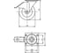 Колесо с поворотной платформой и тормозом EMES 4 штуки ED01VBP125X40F.4 7