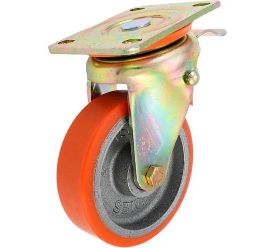 Колесо с поворотной платформой и тормозом EMES 2 штуки ED01VBP150X45F.2 1