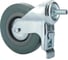 Колесо Caster 125 мм, опора со штырем, поворотное, серая резина, с тормозом SCtgb55 1