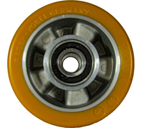 Колесо опорное для тележек Jungheinrich (140 мм; 660 кг; алюминий/полиуретан) Rader Vogel 50432647