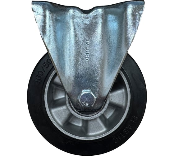 Колесная опора Inford неповоротная с панелью промышленная E23 EABT 160 R 1