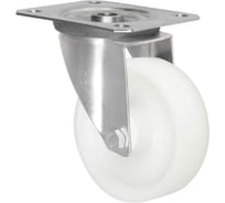 Колесная опора Inford поворотная нержавеющая с панелью крепления E22 NNLM 125 S