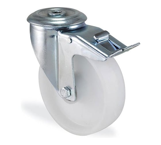 Поворотная колесная опора с тормозом KAMA 100 мм 3300-PPS-100-F18 1