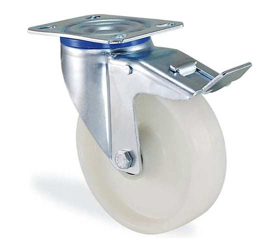 Поворотная колесная опора с тормозом KAMA 100 мм 3302-PPS-100-F18 1