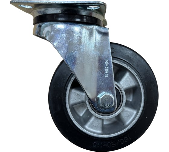 Колесная опора Inford поворотная с панелью промышленная E23 EABT 160 S 1