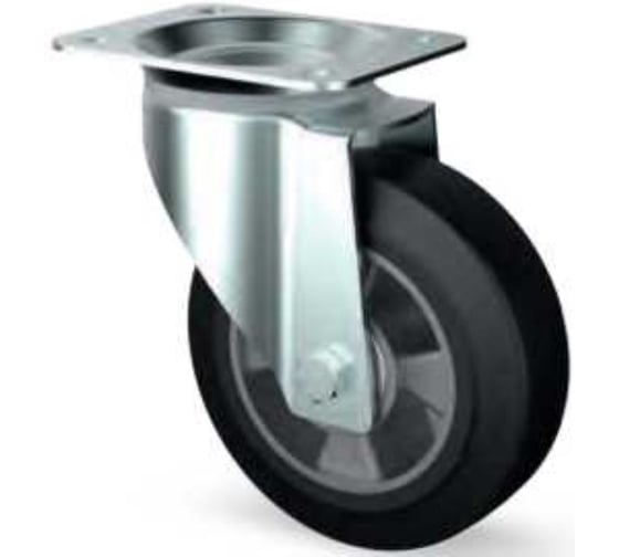 Колесная опора поворотная с панелью промышленная Inford E23 EABT 200 S E23 EABT 200 S 1