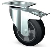 Колесная опора поворотная с панелью и общим тормозом Inford E23 EABT 200 SB3 E23 EABT 200 SB3