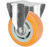 Колесная опора Inford неповоротная с панелью усиленная полиуретановая E31 UPBP 100 R