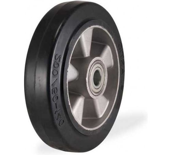 Большегрузное колесо с полиуретановой шинкой KAMA 250 мм, посадка на ось 20 мм, 250x50x20-ZYR 1