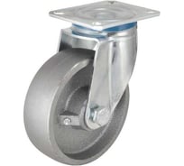 Поворотная колесная опора KAMA площадка, жаростойкая, 150 мм 3802-DDB-150-HT