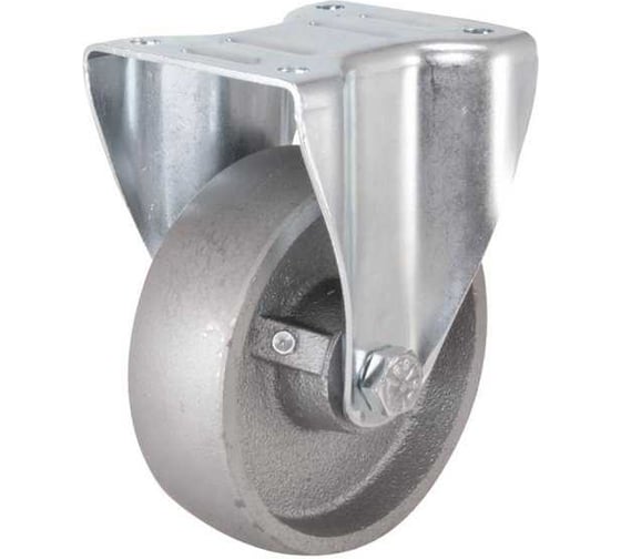 Жаростойкая неповоротная колесная опора KAMA 150 мм, 3807-DDB-150-HT 1