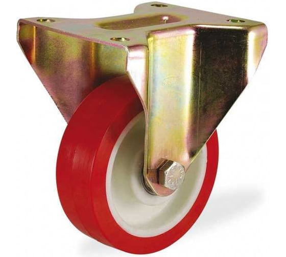 Неповоротная колесная опора KAMA 55 мм, K-4107-PUR-055 1