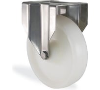 Неповоротная колесная опора с площадкой KAMA с тормозом из нержавеющей стали S-3207-RMB-150