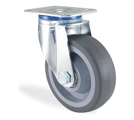 Поворотная колесная опора KAMA площадка, 125 мм 3802-CTR-125 1