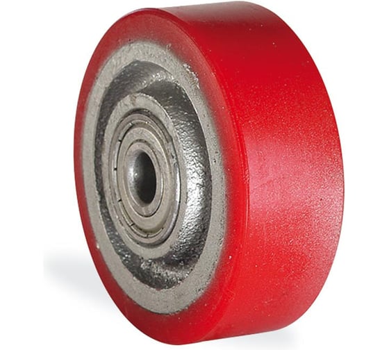 Большегрузное колесо с полиуретановой шинкой KAMA 200 мм, посадка на ось 25 мм 200х50x25-DOR 1