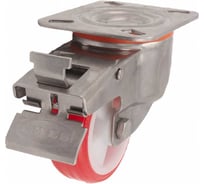 Колесо с поворотной платформой и тормозом EMES Арт. EM01ZKP80X30FSS