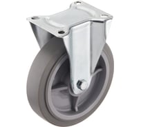 Колесо неповоротное Стелла-техник 200мм, грузоподъемность 300кг, термопластичная серая резина, полипропилен N48200TPRF
