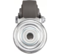 Колесо поворотное Стелла-техник 75мм, грузоподъемность 70кг, термопластичная серая резина, полипропилен N48075TPRD