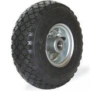 Колесо стальное с резиновой шинкой KAMA 300 мм, под ось 20 мм 300x4x20-SHR