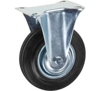 Опора колёсная STARFIX d-125мм неповоротная, резиновая SMF-76430-1