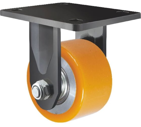 Колесная опора Inford неповоротная аппаратная усиленная с панелью J38 VABM 075 R 1