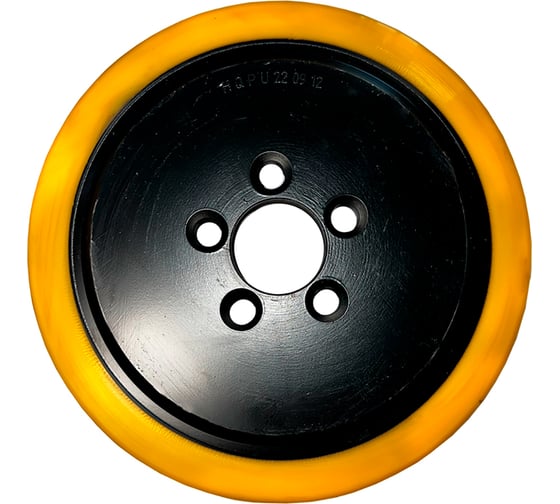 Ведущее колесо для штабелёра Stravitel 250*75 мм, 5 отверстий (шинка полиуретан) ks16 1