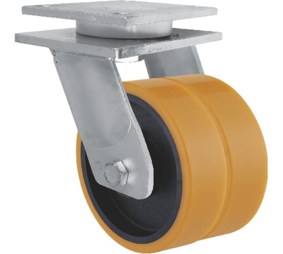 Колесная опора Inford поворотная сдвоенная большегрузная E74 VIBU 304 S 1