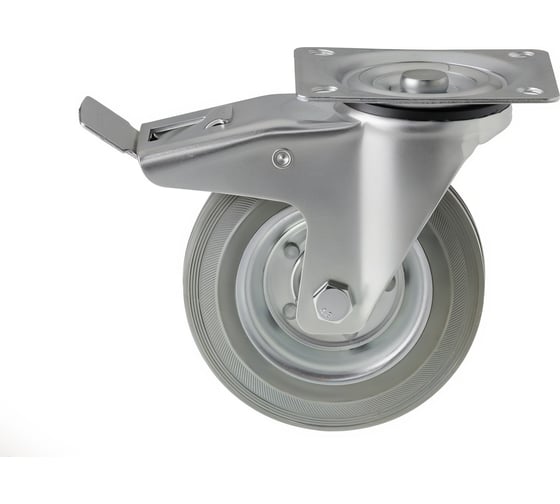 Колесо промышленное поворотное с площадкой и тормозом SCb63 F (160 мм; 145 кг) А5 1000033