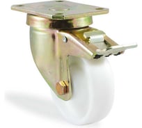 Поворотная колесная опора KAMA площадка 80 мм 4102-RMB-080