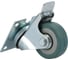 Набор колес Caster 2шт./50мм, поворотные с тормозом и платформой (серая резина) SCgb25-Н 3