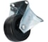 Набор колес Caster 8шт./50мм неповоротные, черная резина 23050F-Н 2