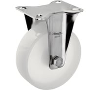 Колесо неповоротное Стелла-техник диаметр 125мм, грузоподъемность 280кг, полиамид, кронштейн из нержавеющей стали, 5902-125