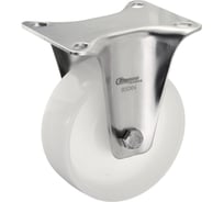 Колесо неповоротное Стелла-техник диаметр 100мм, грузоподъемность 220кг, полиамид, кронштейн из нержавеющей стали, 5902-100