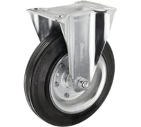 Колесо неповоротное Стелла-техник грузоподъемность 230кг, резина, усиленное, металл, 4102-200