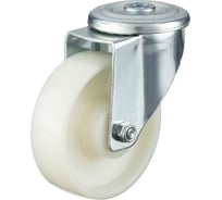 Колесо поворотное с отверстием 12мм, d=125мм, полиамидное, г/п=250кг, СТЕЛЛА-ТЕХНИК N45125PNYD